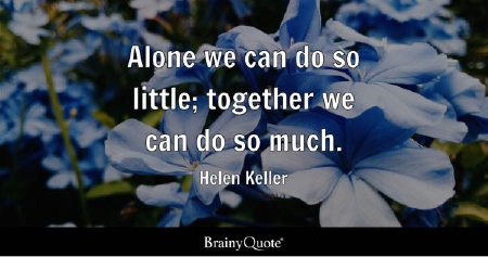 Helen Keller Quote | SAMDP